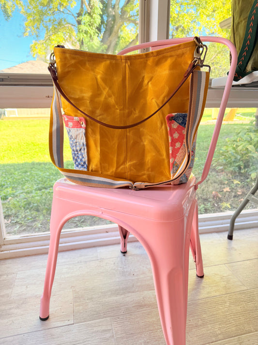 Second Wind Waxed Canvas Tote (Yellow)