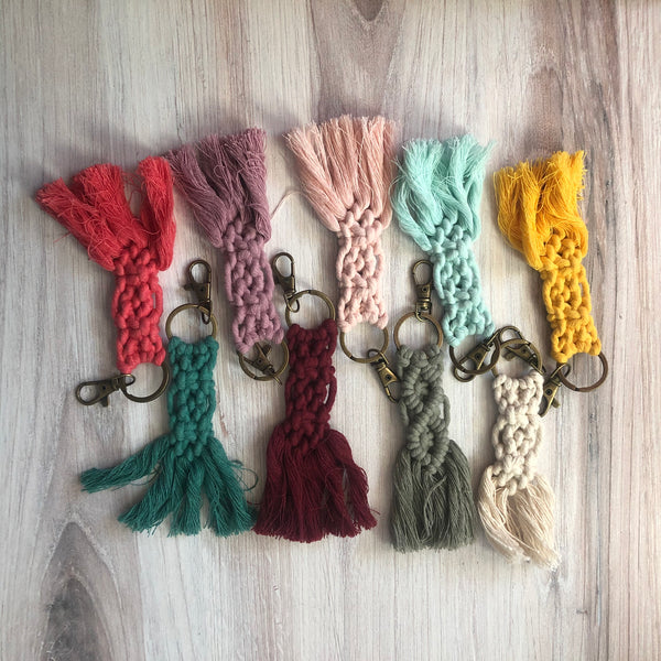 How To Make A Colorful, Fun Rope And Yarn Keychain