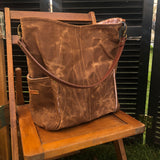 Toffee Brown Compass Crossbody