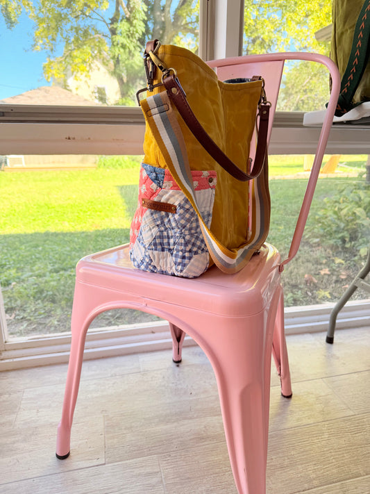 Second Wind Waxed Canvas Tote (Yellow)