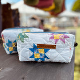 Star Quilt Makeup Zipper Pouch