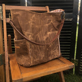 Toffee Brown Compass Large Tote