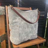 Speckled Gray Compass Large Tote